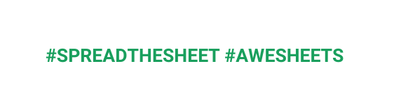 SPREADTHESHEET AWESHEETS